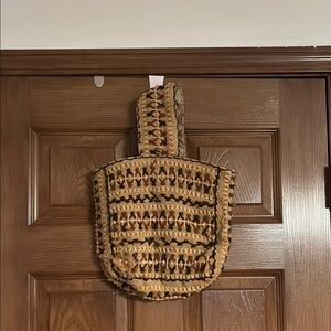 Handcrafted Tan and Brown Tote Bag